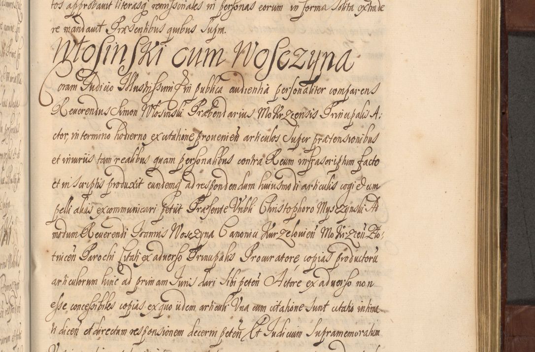 Zdjęcie nr 1132 dla obiektu archiwalnego: Acta actorum episcopalium R. D. Andreae Trzebicki ab anno 1670 ad annum 1675 mensem Martinum acticatorum Volumen V