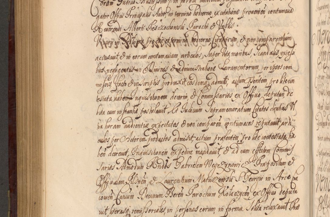 Zdjęcie nr 1085 dla obiektu archiwalnego: Acta actorum episcopalium R. D. Andreae Trzebicki ab anno 1670 ad annum 1675 mensem Martinum acticatorum Volumen V