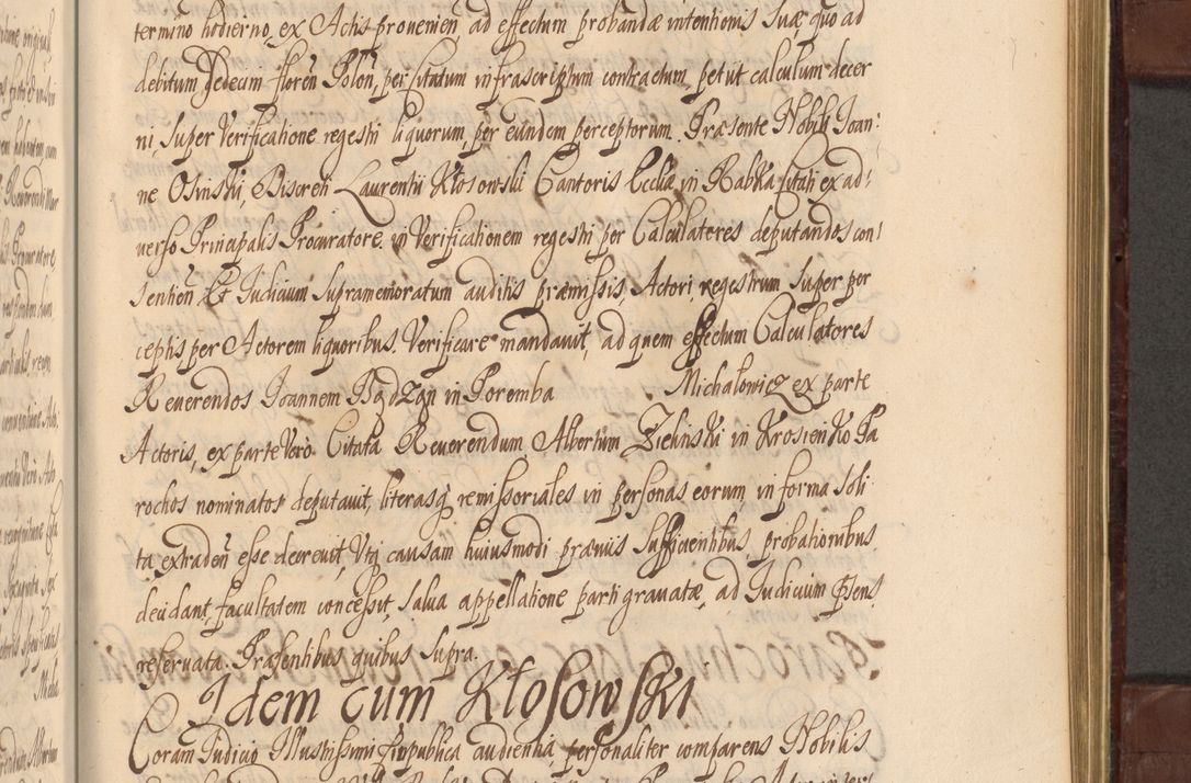 Zdjęcie nr 1068 dla obiektu archiwalnego: Acta actorum episcopalium R. D. Andreae Trzebicki ab anno 1670 ad annum 1675 mensem Martinum acticatorum Volumen V