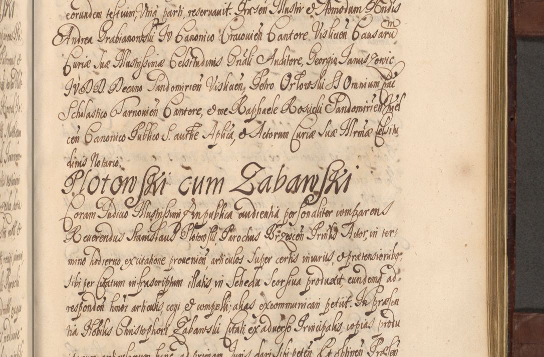 Zdjęcie nr 1048 dla obiektu archiwalnego: Acta actorum episcopalium R. D. Andreae Trzebicki ab anno 1670 ad annum 1675 mensem Martinum acticatorum Volumen V