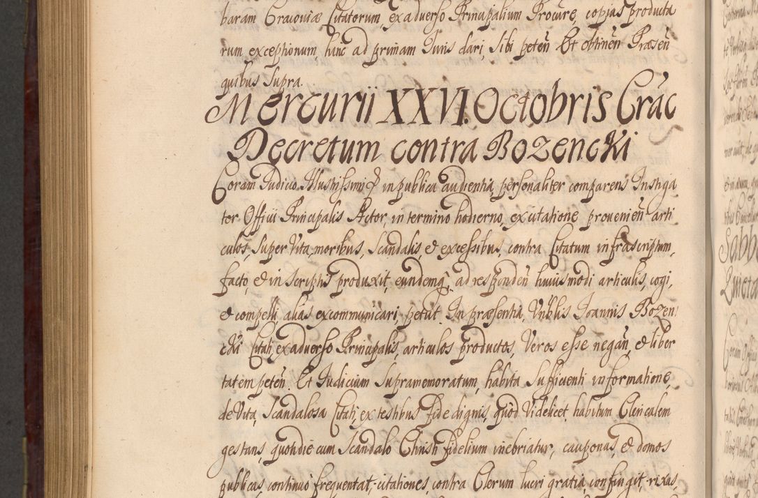 Zdjęcie nr 1037 dla obiektu archiwalnego: Acta actorum episcopalium R. D. Andreae Trzebicki ab anno 1670 ad annum 1675 mensem Martinum acticatorum Volumen V