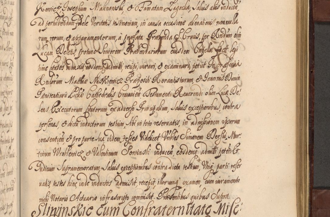 Zdjęcie nr 1036 dla obiektu archiwalnego: Acta actorum episcopalium R. D. Andreae Trzebicki ab anno 1670 ad annum 1675 mensem Martinum acticatorum Volumen V