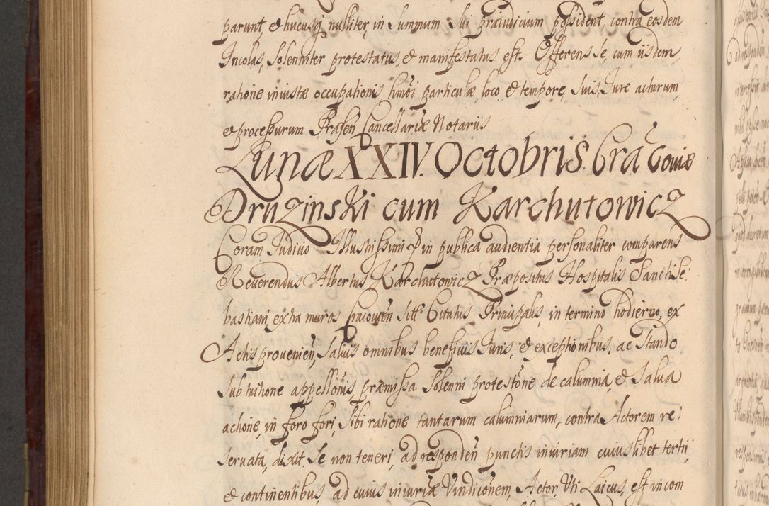 Zdjęcie nr 1031 dla obiektu archiwalnego: Acta actorum episcopalium R. D. Andreae Trzebicki ab anno 1670 ad annum 1675 mensem Martinum acticatorum Volumen V