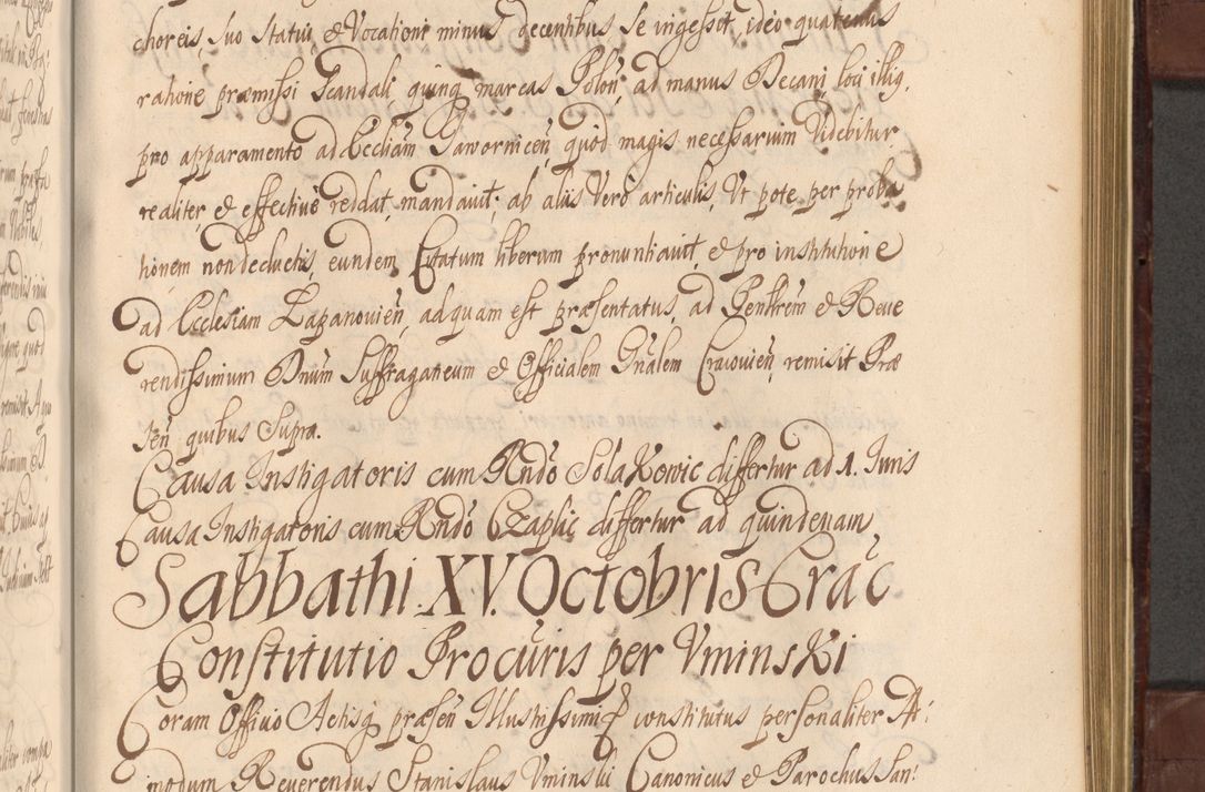 Zdjęcie nr 1022 dla obiektu archiwalnego: Acta actorum episcopalium R. D. Andreae Trzebicki ab anno 1670 ad annum 1675 mensem Martinum acticatorum Volumen V