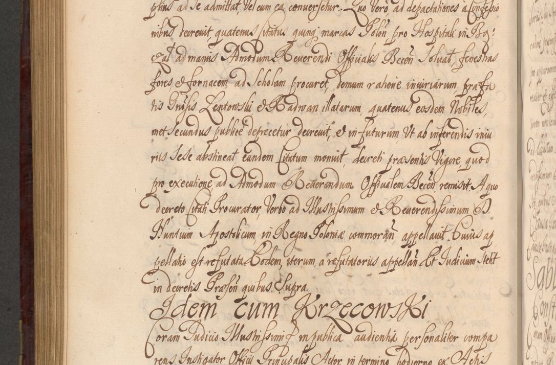 Zdjęcie nr 1021 dla obiektu archiwalnego: Acta actorum episcopalium R. D. Andreae Trzebicki ab anno 1670 ad annum 1675 mensem Martinum acticatorum Volumen V