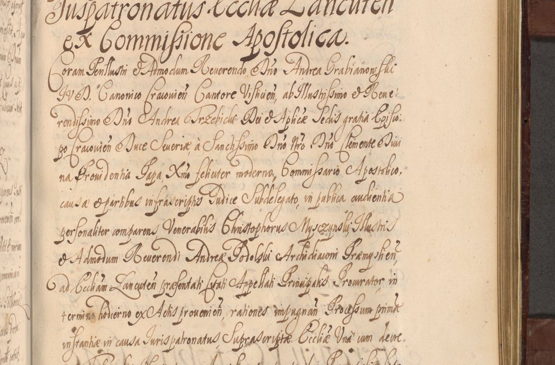 Zdjęcie nr 1010 dla obiektu archiwalnego: Acta actorum episcopalium R. D. Andreae Trzebicki ab anno 1670 ad annum 1675 mensem Martinum acticatorum Volumen V