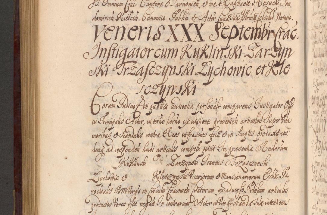 Zdjęcie nr 1003 dla obiektu archiwalnego: Acta actorum episcopalium R. D. Andreae Trzebicki ab anno 1670 ad annum 1675 mensem Martinum acticatorum Volumen V