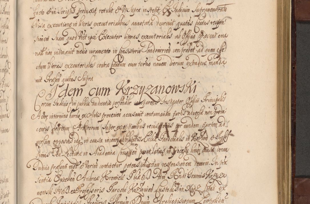 Zdjęcie nr 1000 dla obiektu archiwalnego: Acta actorum episcopalium R. D. Andreae Trzebicki ab anno 1670 ad annum 1675 mensem Martinum acticatorum Volumen V