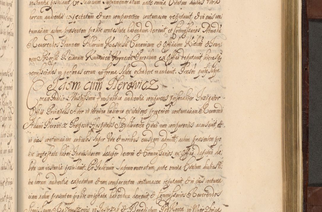 Zdjęcie nr 1352 dla obiektu archiwalnego: Acta actorum episcopalium R. D. Andreae Trzebicki ab anno 1670 ad annum 1675 mensem Martinum acticatorum Volumen V