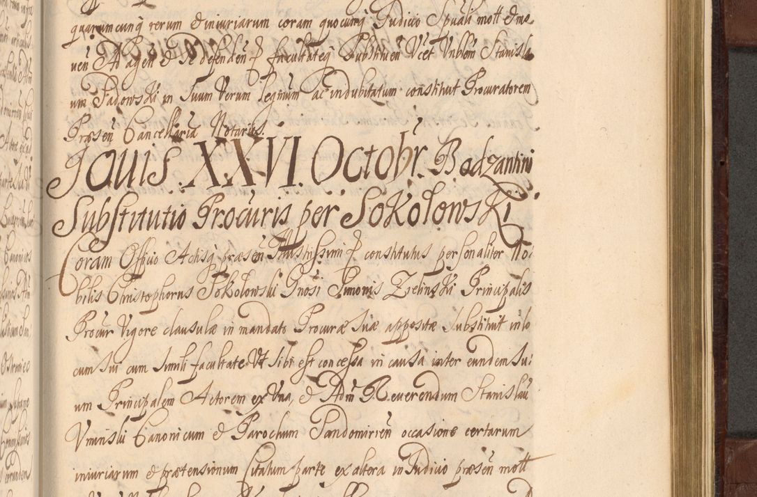 Zdjęcie nr 1338 dla obiektu archiwalnego: Acta actorum episcopalium R. D. Andreae Trzebicki ab anno 1670 ad annum 1675 mensem Martinum acticatorum Volumen V