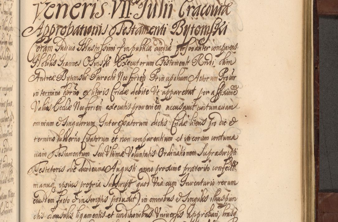 Zdjęcie nr 1238 dla obiektu archiwalnego: Acta actorum episcopalium R. D. Andreae Trzebicki ab anno 1670 ad annum 1675 mensem Martinum acticatorum Volumen V