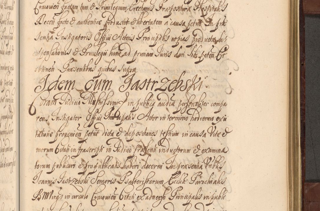 Zdjęcie nr 1214 dla obiektu archiwalnego: Acta actorum episcopalium R. D. Andreae Trzebicki ab anno 1670 ad annum 1675 mensem Martinum acticatorum Volumen V