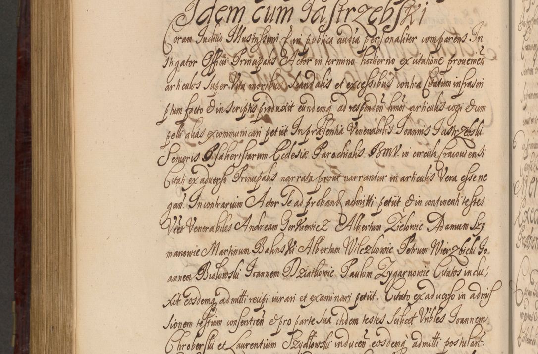 Zdjęcie nr 1177 dla obiektu archiwalnego: Acta actorum episcopalium R. D. Andreae Trzebicki ab anno 1670 ad annum 1675 mensem Martinum acticatorum Volumen V