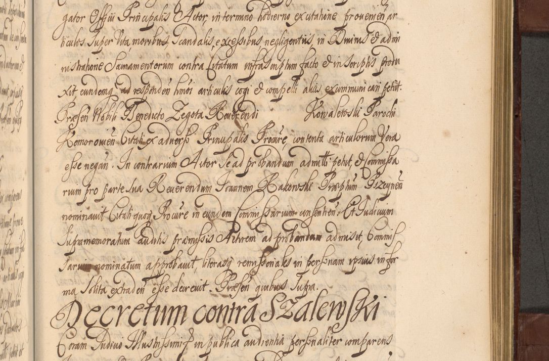 Zdjęcie nr 1158 dla obiektu archiwalnego: Acta actorum episcopalium R. D. Andreae Trzebicki ab anno 1670 ad annum 1675 mensem Martinum acticatorum Volumen V