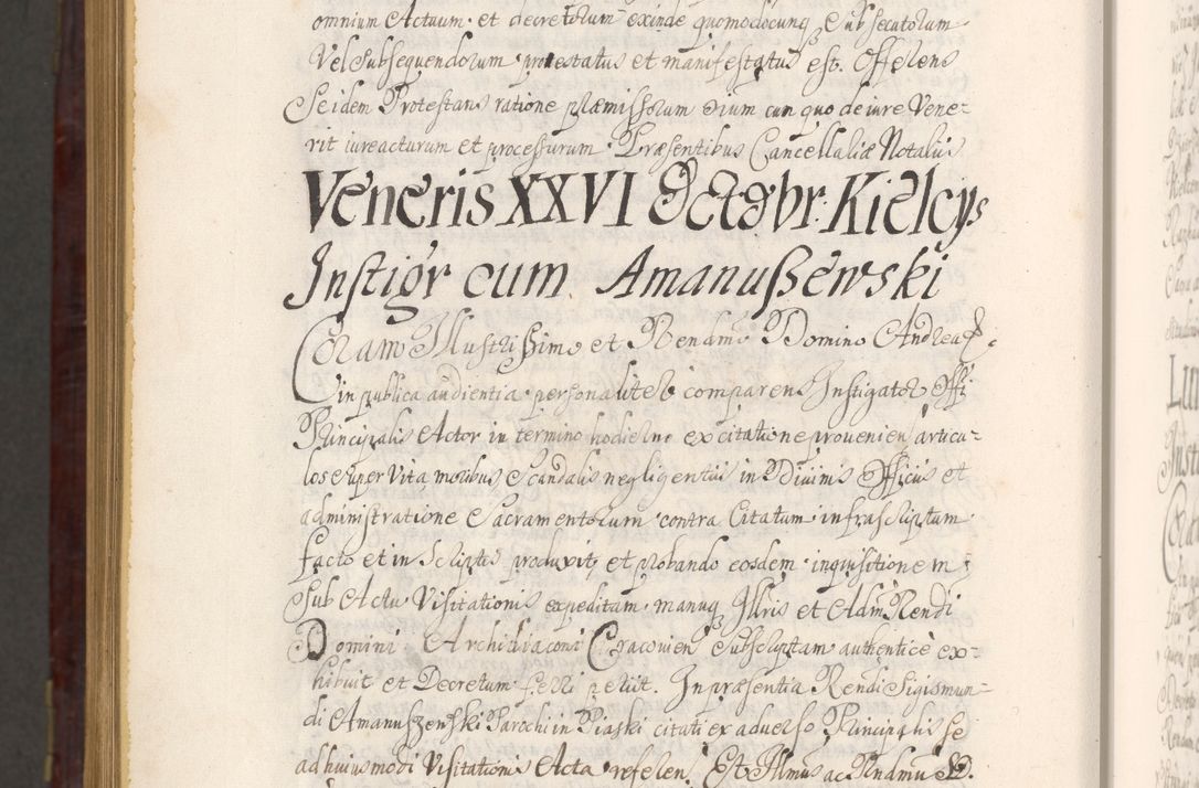 Zdjęcie nr 1557 dla obiektu archiwalnego: Acta actorum episcopalium R. D. Andreae Trzebicki ab anno 1670 ad annum 1675 mensem Martinum acticatorum Volumen V