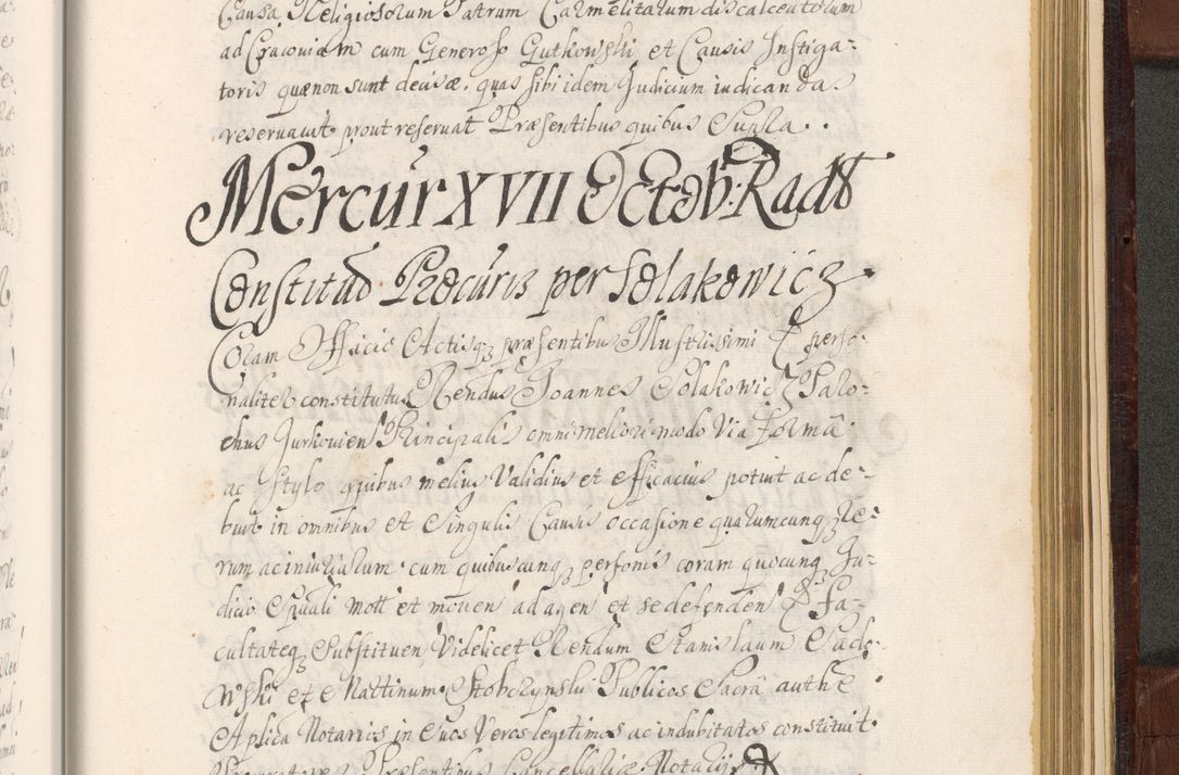 Zdjęcie nr 1552 dla obiektu archiwalnego: Acta actorum episcopalium R. D. Andreae Trzebicki ab anno 1670 ad annum 1675 mensem Martinum acticatorum Volumen V