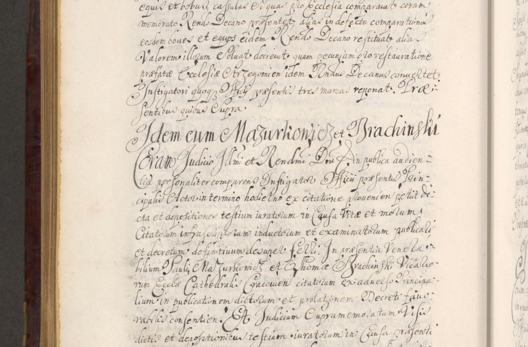 Zdjęcie nr 1547 dla obiektu archiwalnego: Acta actorum episcopalium R. D. Andreae Trzebicki ab anno 1670 ad annum 1675 mensem Martinum acticatorum Volumen V