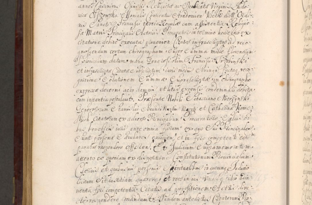 Zdjęcie nr 1541 dla obiektu archiwalnego: Acta actorum episcopalium R. D. Andreae Trzebicki ab anno 1670 ad annum 1675 mensem Martinum acticatorum Volumen V