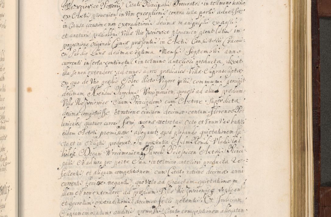 Zdjęcie nr 1540 dla obiektu archiwalnego: Acta actorum episcopalium R. D. Andreae Trzebicki ab anno 1670 ad annum 1675 mensem Martinum acticatorum Volumen V