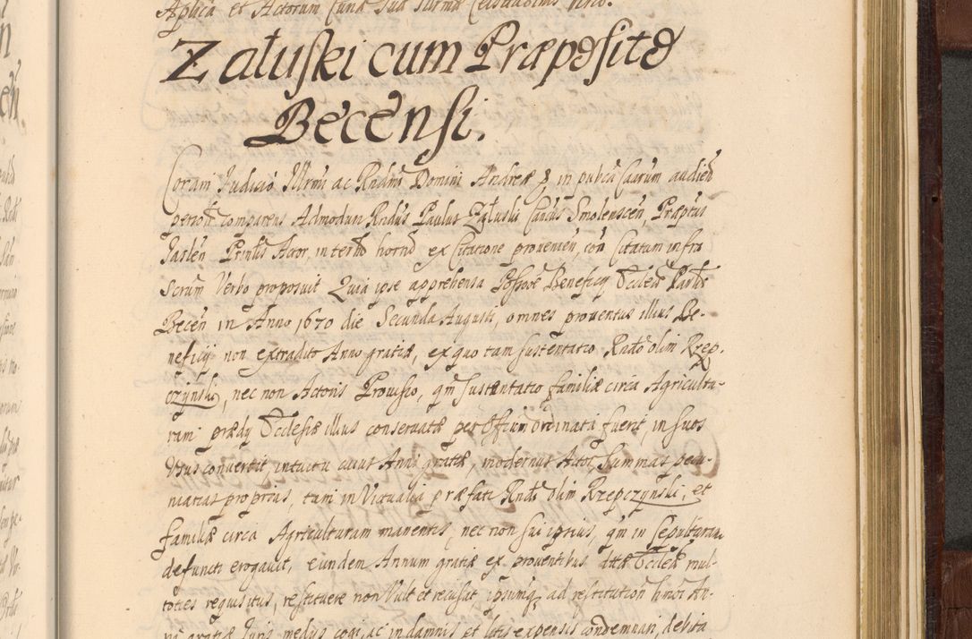 Zdjęcie nr 1534 dla obiektu archiwalnego: Acta actorum episcopalium R. D. Andreae Trzebicki ab anno 1670 ad annum 1675 mensem Martinum acticatorum Volumen V