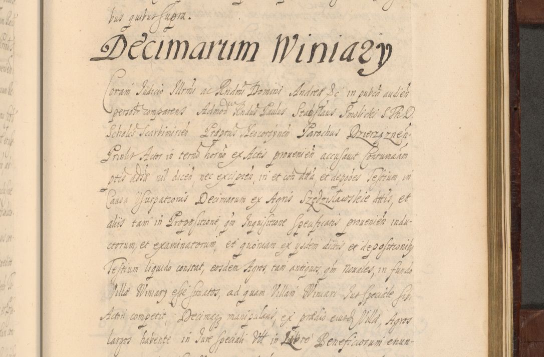 Zdjęcie nr 1508 dla obiektu archiwalnego: Acta actorum episcopalium R. D. Andreae Trzebicki ab anno 1670 ad annum 1675 mensem Martinum acticatorum Volumen V