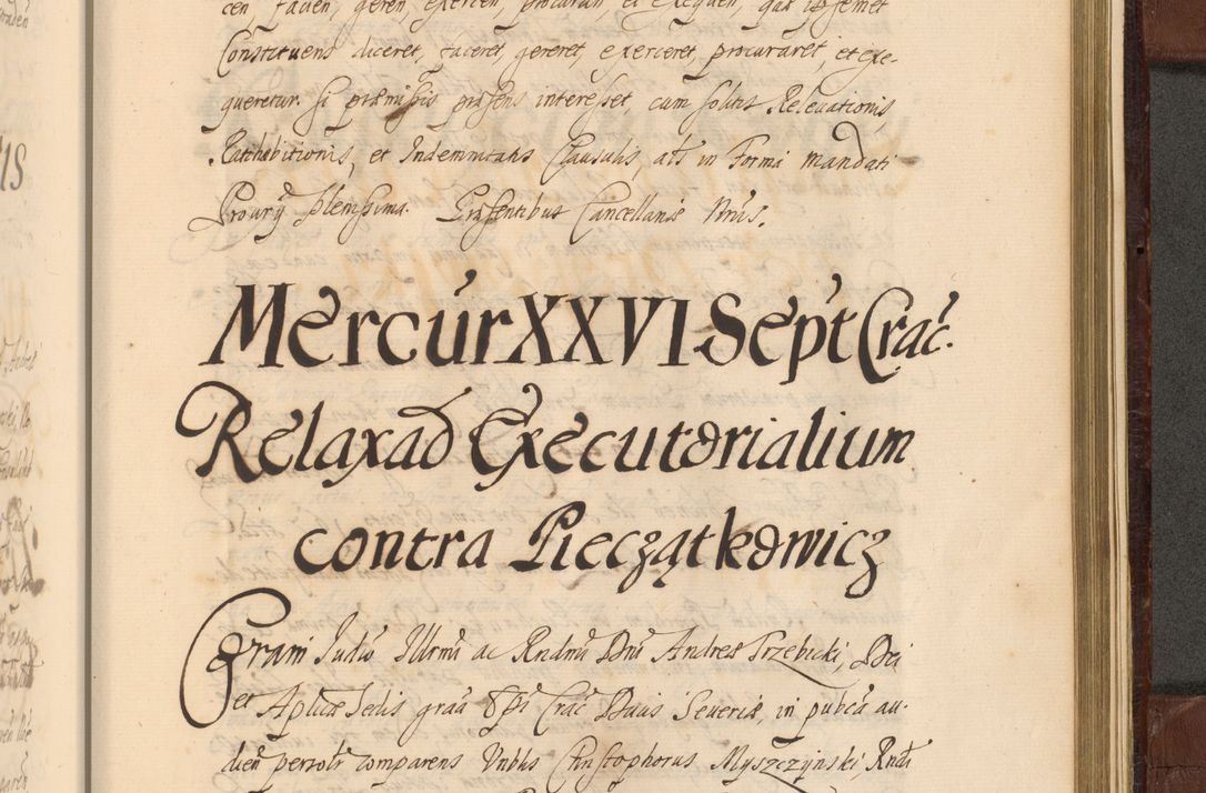 Zdjęcie nr 1486 dla obiektu archiwalnego: Acta actorum episcopalium R. D. Andreae Trzebicki ab anno 1670 ad annum 1675 mensem Martinum acticatorum Volumen V