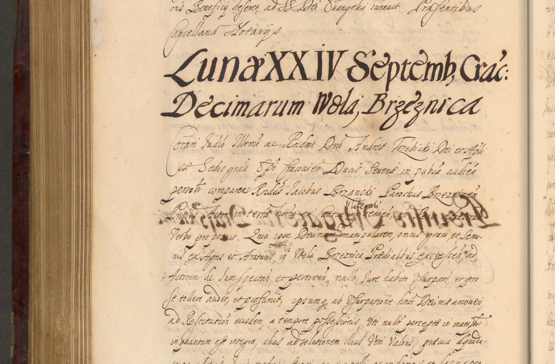Zdjęcie nr 1475 dla obiektu archiwalnego: Acta actorum episcopalium R. D. Andreae Trzebicki ab anno 1670 ad annum 1675 mensem Martinum acticatorum Volumen V