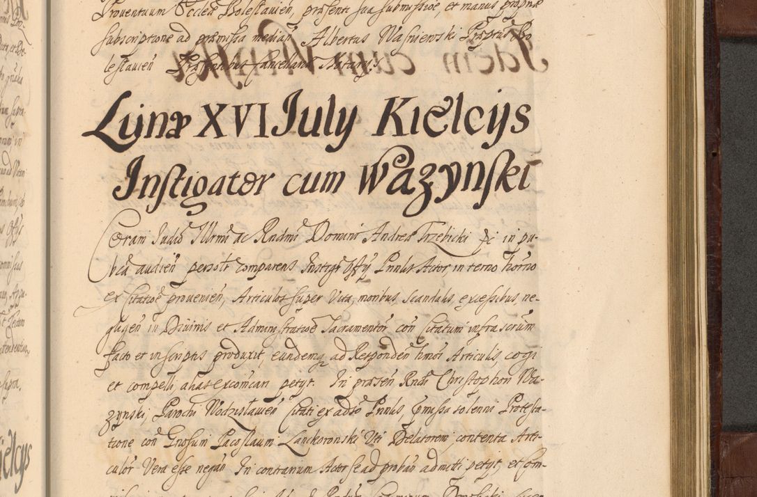 Zdjęcie nr 1454 dla obiektu archiwalnego: Acta actorum episcopalium R. D. Andreae Trzebicki ab anno 1670 ad annum 1675 mensem Martinum acticatorum Volumen V