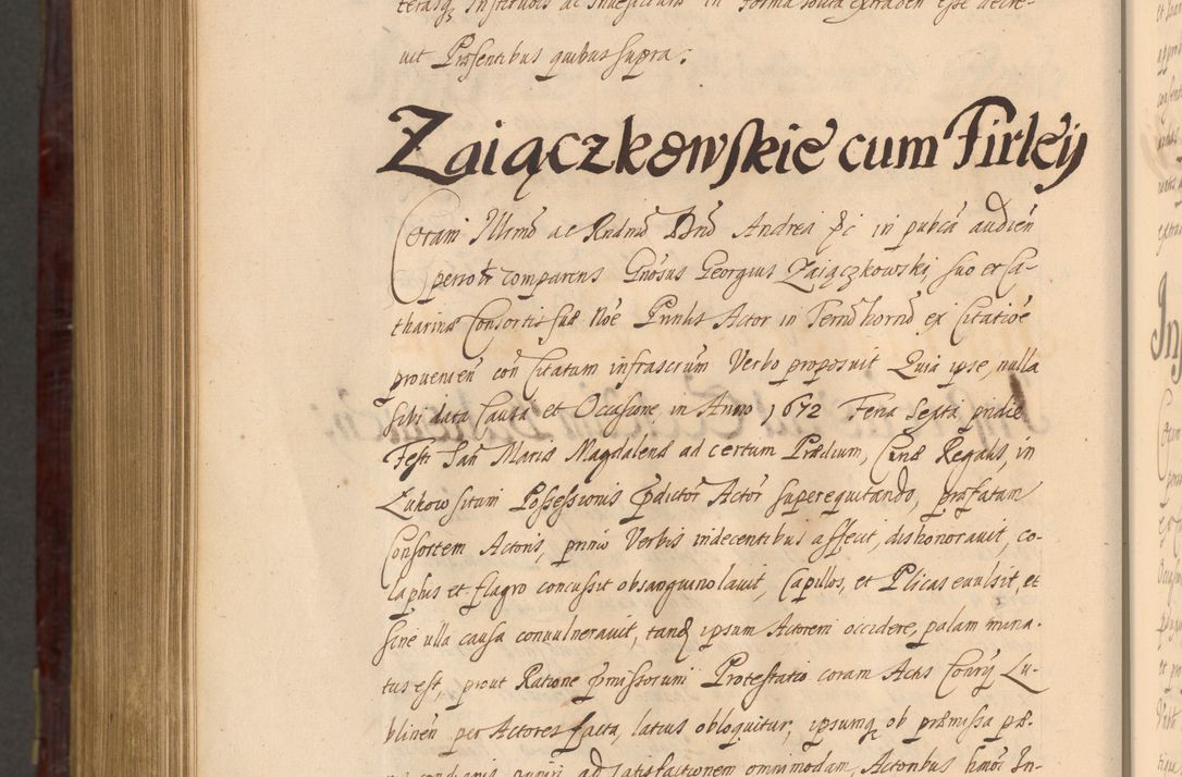 Zdjęcie nr 1433 dla obiektu archiwalnego: Acta actorum episcopalium R. D. Andreae Trzebicki ab anno 1670 ad annum 1675 mensem Martinum acticatorum Volumen V