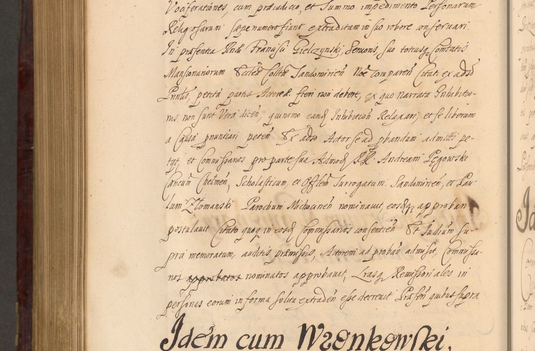 Zdjęcie nr 1427 dla obiektu archiwalnego: Acta actorum episcopalium R. D. Andreae Trzebicki ab anno 1670 ad annum 1675 mensem Martinum acticatorum Volumen V