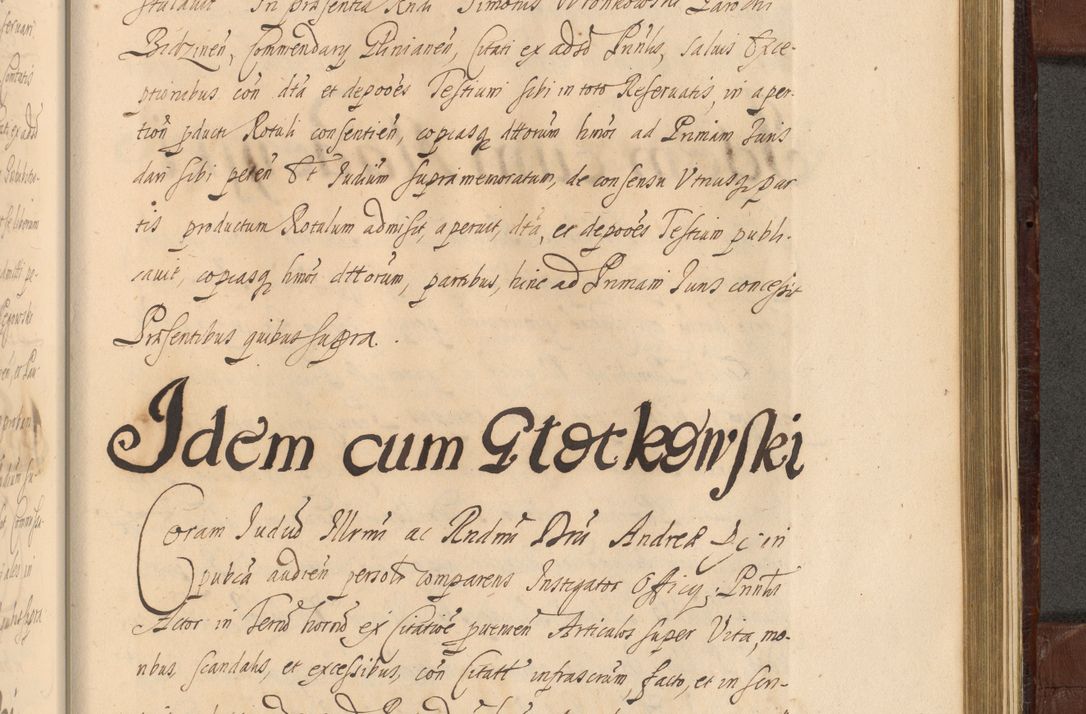 Zdjęcie nr 1428 dla obiektu archiwalnego: Acta actorum episcopalium R. D. Andreae Trzebicki ab anno 1670 ad annum 1675 mensem Martinum acticatorum Volumen V