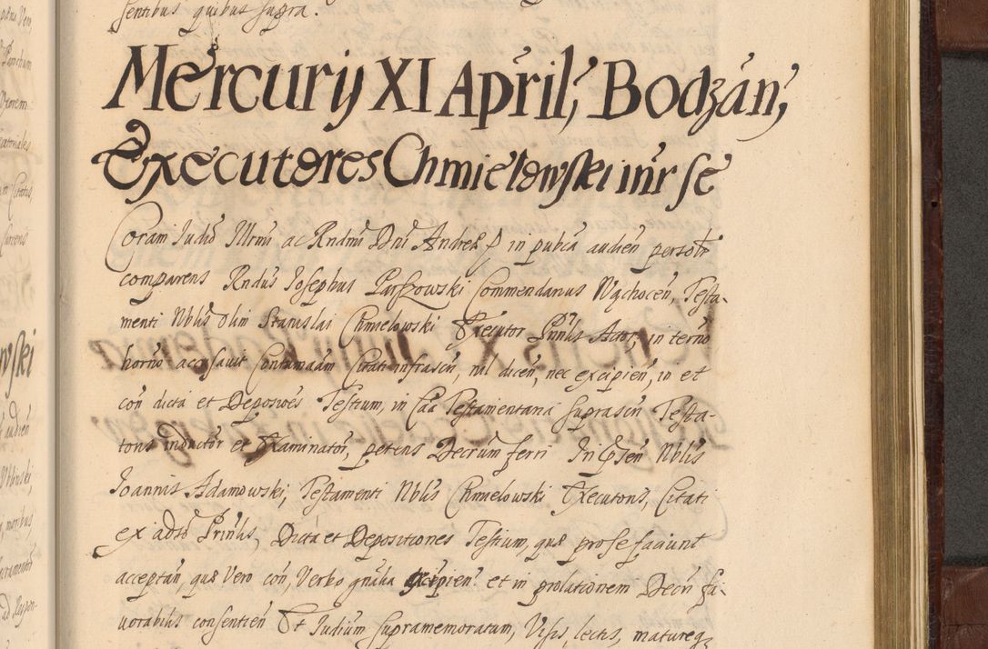 Zdjęcie nr 1422 dla obiektu archiwalnego: Acta actorum episcopalium R. D. Andreae Trzebicki ab anno 1670 ad annum 1675 mensem Martinum acticatorum Volumen V