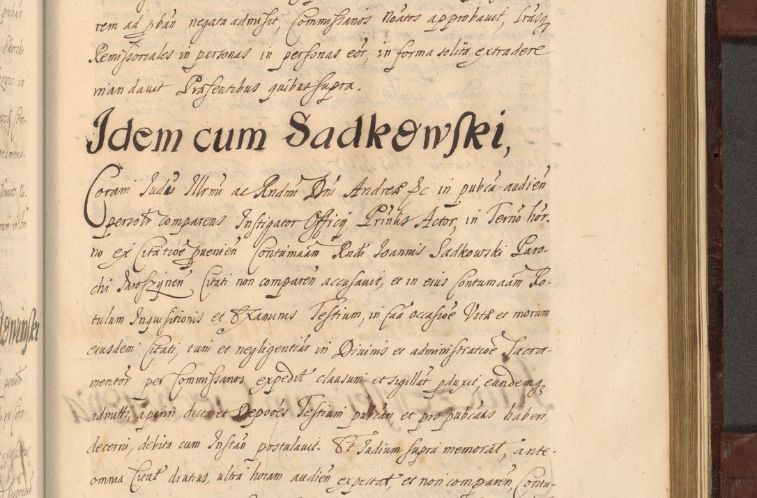 Zdjęcie nr 1418 dla obiektu archiwalnego: Acta actorum episcopalium R. D. Andreae Trzebicki ab anno 1670 ad annum 1675 mensem Martinum acticatorum Volumen V