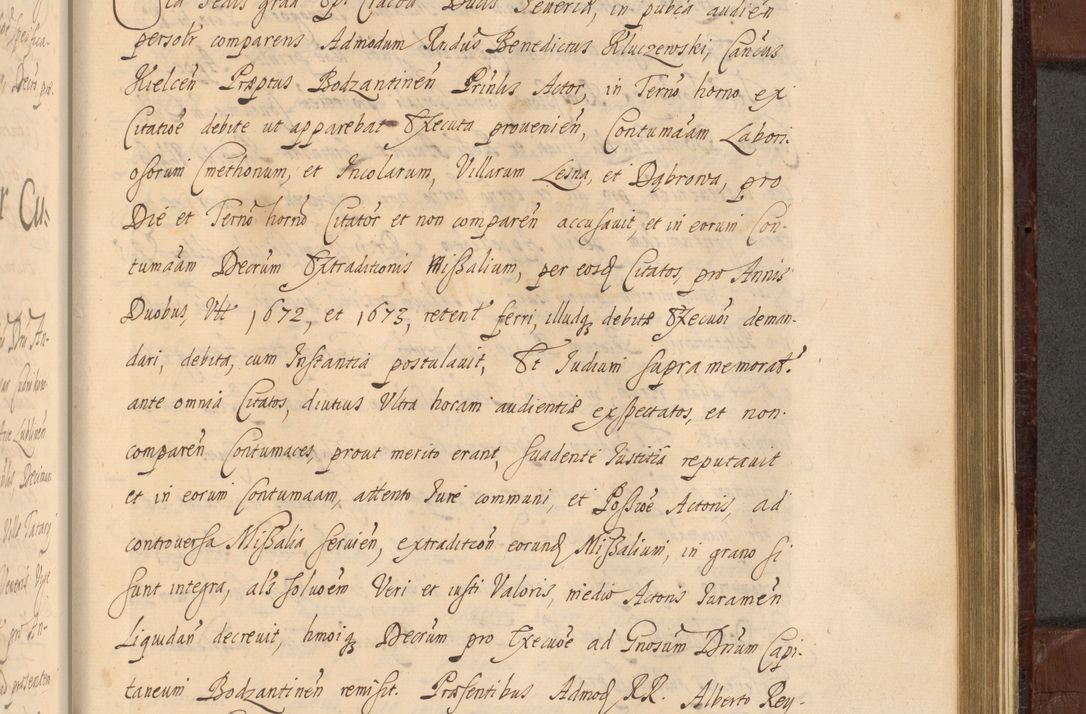 Zdjęcie nr 1404 dla obiektu archiwalnego: Acta actorum episcopalium R. D. Andreae Trzebicki ab anno 1670 ad annum 1675 mensem Martinum acticatorum Volumen V