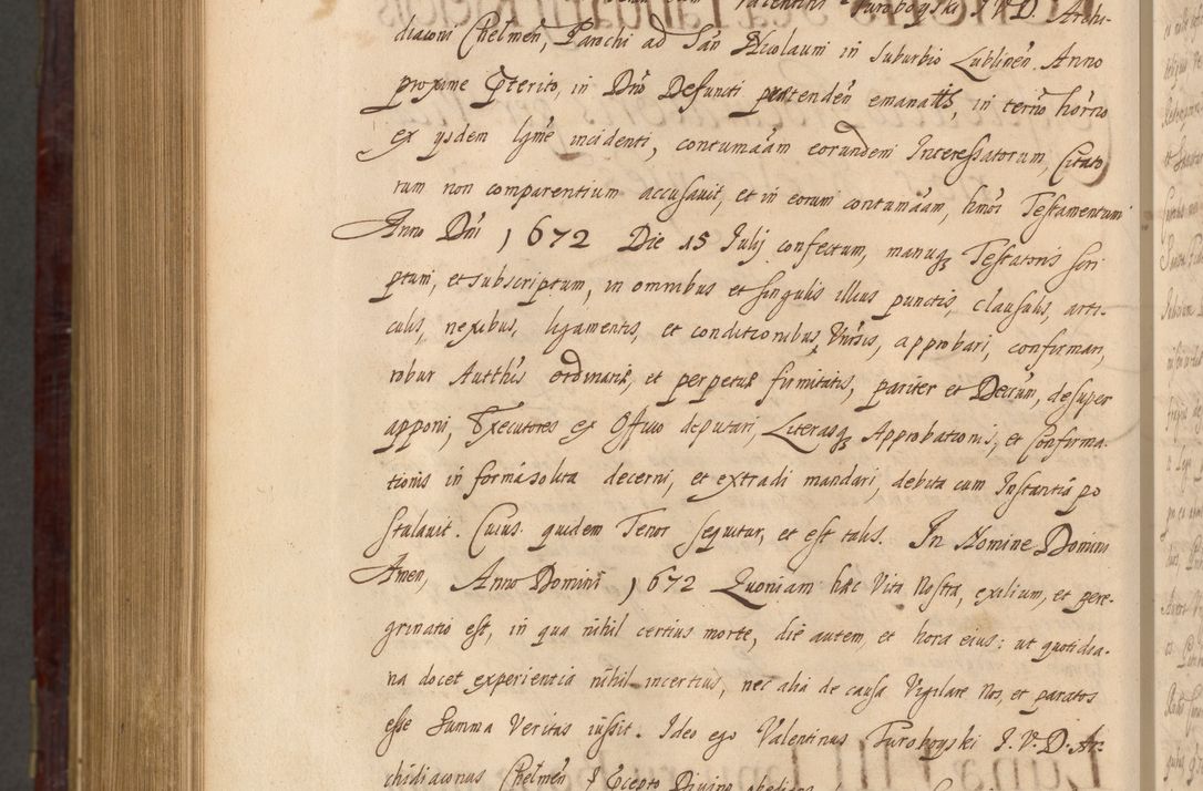 Zdjęcie nr 1377 dla obiektu archiwalnego: Acta actorum episcopalium R. D. Andreae Trzebicki ab anno 1670 ad annum 1675 mensem Martinum acticatorum Volumen V