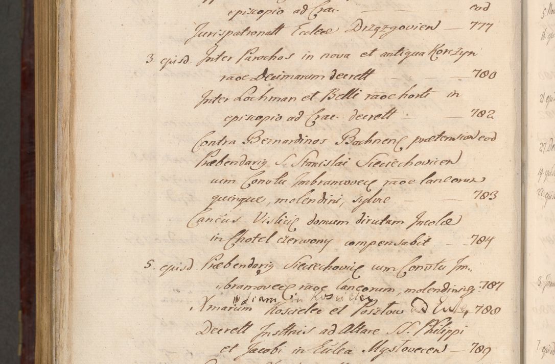 Zdjęcie nr 1711 dla obiektu archiwalnego: Acta actorum episcopalium R. D. Andreae Trzebicki ab anno 1670 ad annum 1675 mensem Martinum acticatorum Volumen V
