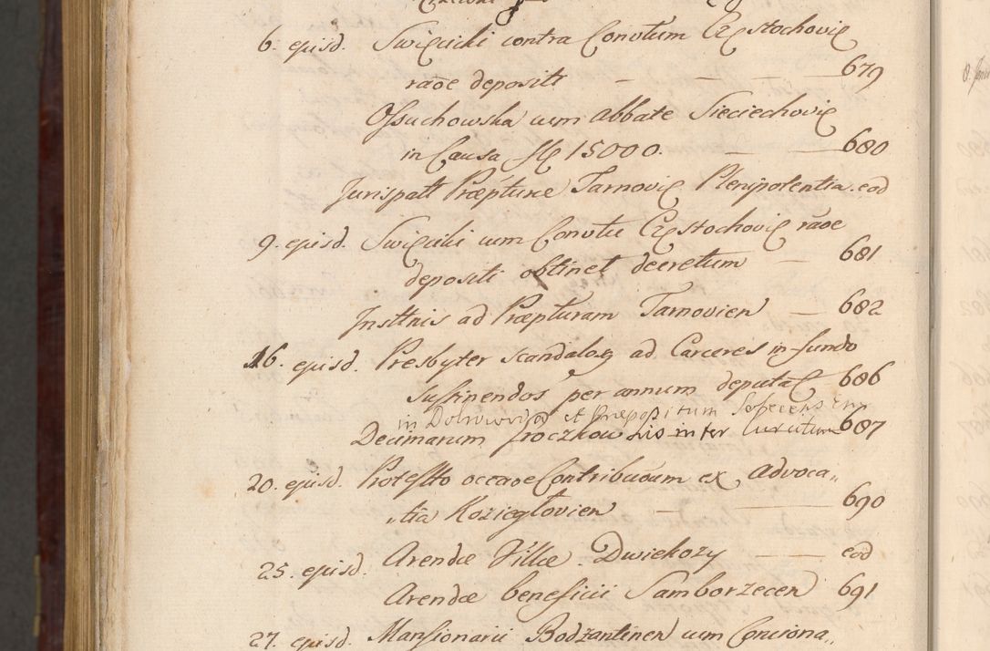 Zdjęcie nr 1707 dla obiektu archiwalnego: Acta actorum episcopalium R. D. Andreae Trzebicki ab anno 1670 ad annum 1675 mensem Martinum acticatorum Volumen V