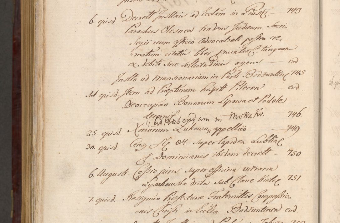 Zdjęcie nr 1709 dla obiektu archiwalnego: Acta actorum episcopalium R. D. Andreae Trzebicki ab anno 1670 ad annum 1675 mensem Martinum acticatorum Volumen V