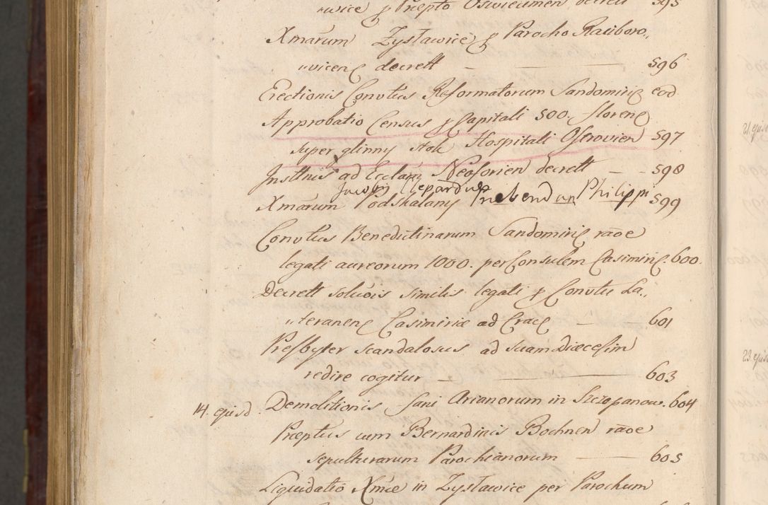 Zdjęcie nr 1703 dla obiektu archiwalnego: Acta actorum episcopalium R. D. Andreae Trzebicki ab anno 1670 ad annum 1675 mensem Martinum acticatorum Volumen V