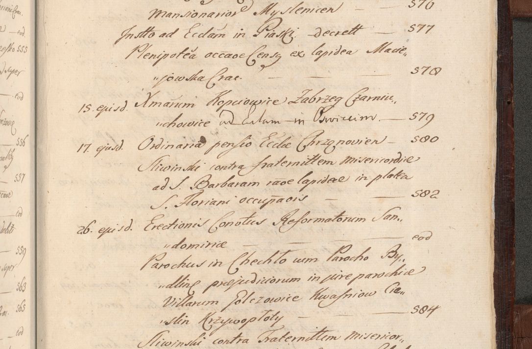 Zdjęcie nr 1702 dla obiektu archiwalnego: Acta actorum episcopalium R. D. Andreae Trzebicki ab anno 1670 ad annum 1675 mensem Martinum acticatorum Volumen V