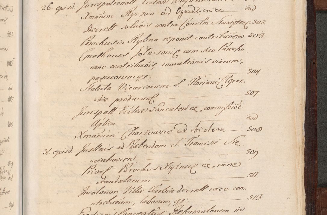 Zdjęcie nr 1698 dla obiektu archiwalnego: Acta actorum episcopalium R. D. Andreae Trzebicki ab anno 1670 ad annum 1675 mensem Martinum acticatorum Volumen V