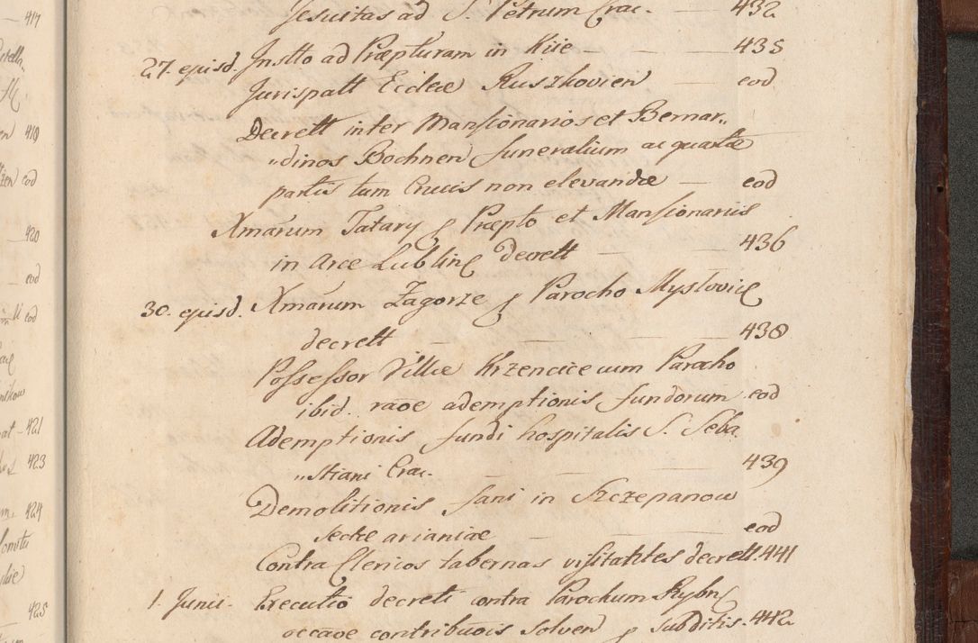 Zdjęcie nr 1694 dla obiektu archiwalnego: Acta actorum episcopalium R. D. Andreae Trzebicki ab anno 1670 ad annum 1675 mensem Martinum acticatorum Volumen V