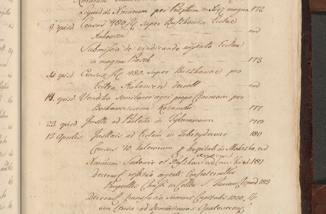 Zdjęcie nr 1682 dla obiektu archiwalnego: Acta actorum episcopalium R. D. Andreae Trzebicki ab anno 1670 ad annum 1675 mensem Martinum acticatorum Volumen V