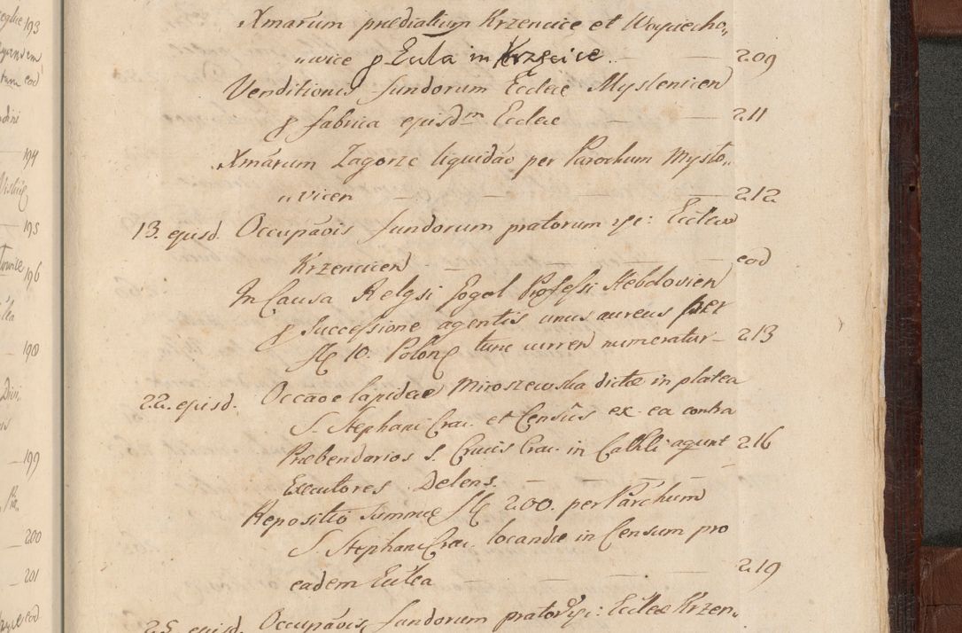 Zdjęcie nr 1684 dla obiektu archiwalnego: Acta actorum episcopalium R. D. Andreae Trzebicki ab anno 1670 ad annum 1675 mensem Martinum acticatorum Volumen V