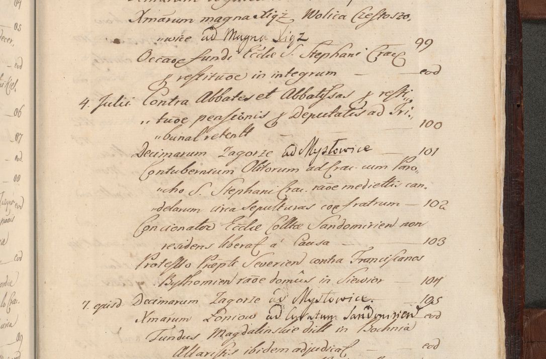 Zdjęcie nr 1676 dla obiektu archiwalnego: Acta actorum episcopalium R. D. Andreae Trzebicki ab anno 1670 ad annum 1675 mensem Martinum acticatorum Volumen V