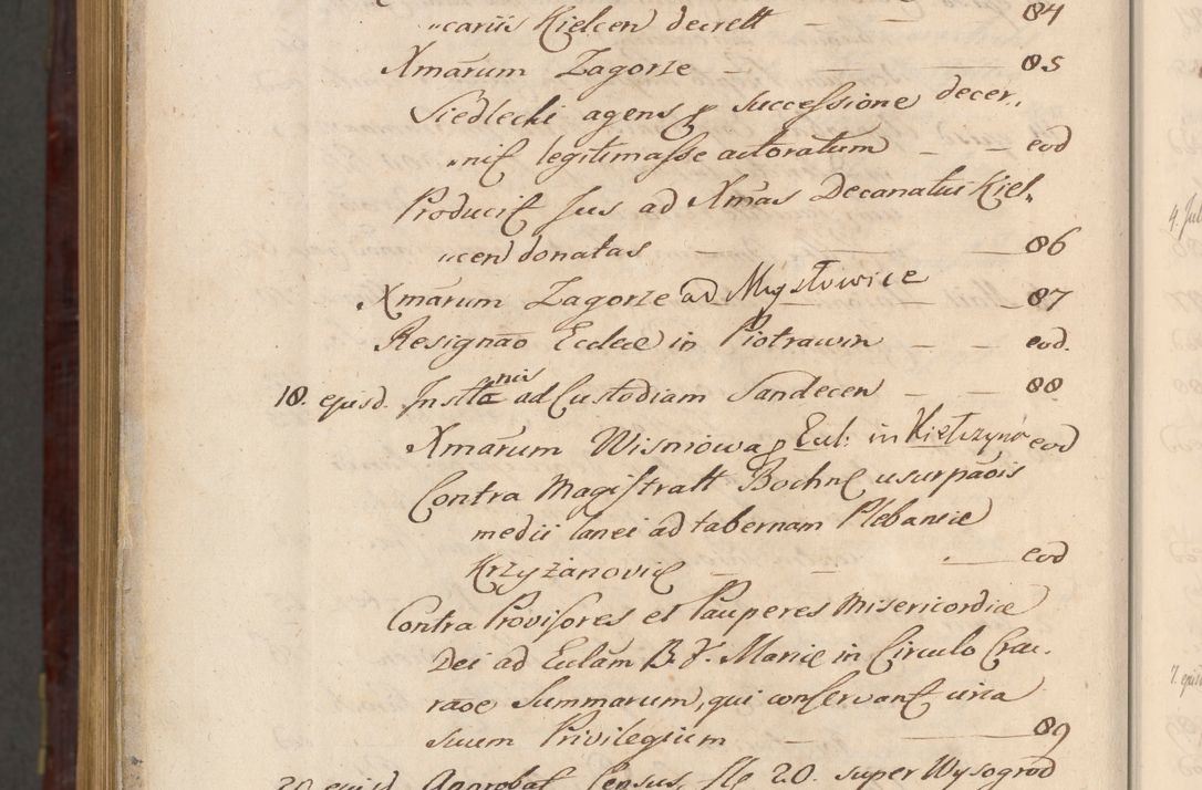 Zdjęcie nr 1675 dla obiektu archiwalnego: Acta actorum episcopalium R. D. Andreae Trzebicki ab anno 1670 ad annum 1675 mensem Martinum acticatorum Volumen V