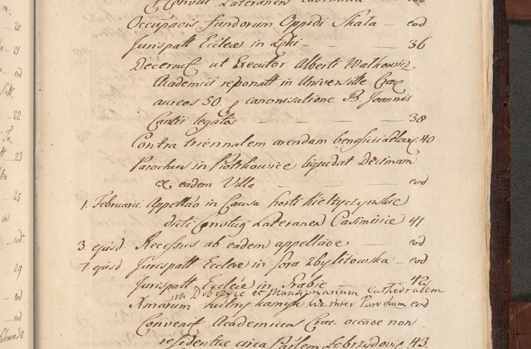 Zdjęcie nr 1672 dla obiektu archiwalnego: Acta actorum episcopalium R. D. Andreae Trzebicki ab anno 1670 ad annum 1675 mensem Martinum acticatorum Volumen V