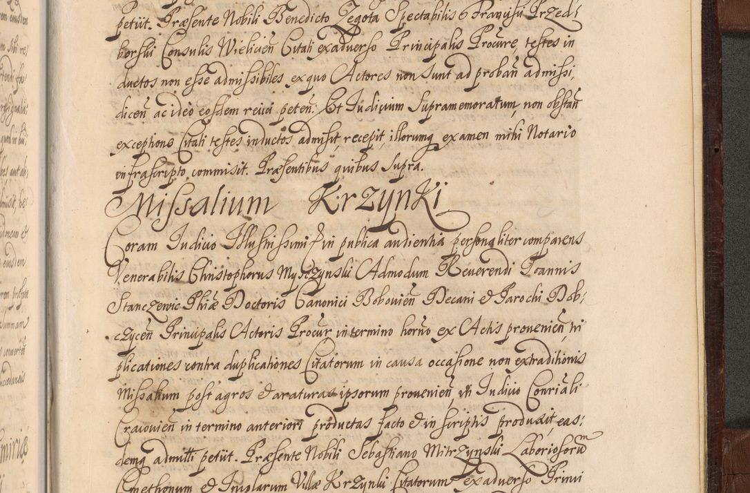 Zdjęcie nr 1658 dla obiektu archiwalnego: Acta actorum episcopalium R. D. Andreae Trzebicki ab anno 1670 ad annum 1675 mensem Martinum acticatorum Volumen V