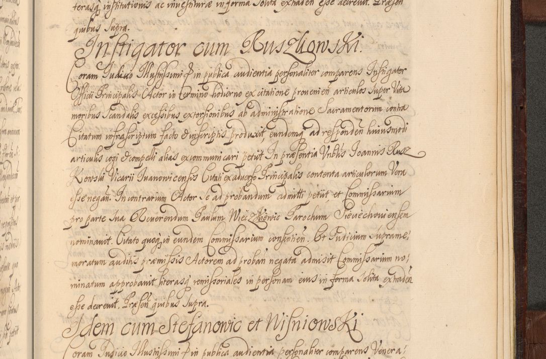 Zdjęcie nr 1652 dla obiektu archiwalnego: Acta actorum episcopalium R. D. Andreae Trzebicki ab anno 1670 ad annum 1675 mensem Martinum acticatorum Volumen V
