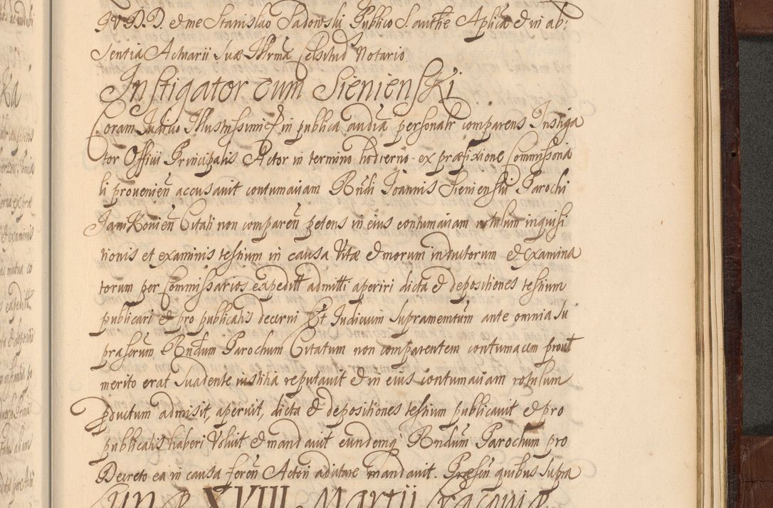 Zdjęcie nr 1624 dla obiektu archiwalnego: Acta actorum episcopalium R. D. Andreae Trzebicki ab anno 1670 ad annum 1675 mensem Martinum acticatorum Volumen V